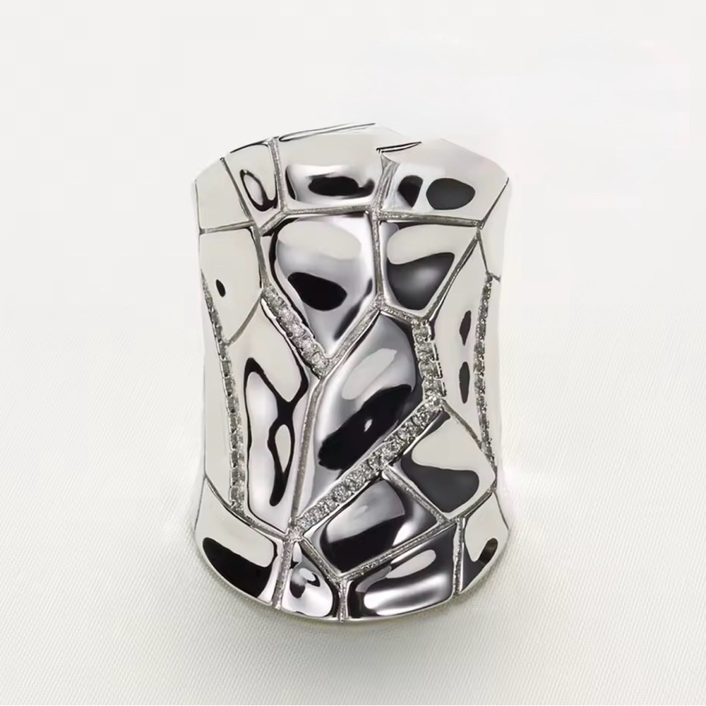S925 Elegant Silver Geometric Ring